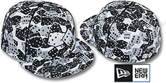 New Era DICE Fitted Hat white-black-grey