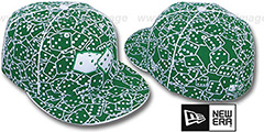 New Era FLOCKED DICE Kelly-White Fitted Hat