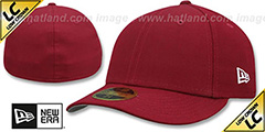 New Era LOW-CROWN 59FIFTY-BLANK Burgundy Fitted Hat