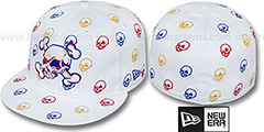 New Era S.K.A.R. SKULLS White-Multi Fitted Hat