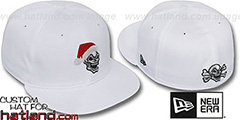 New Era SANTA SKULL White Fitted Hat