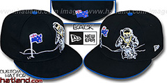 New Zealand MOONMAN Black Fitted Hat by New Era