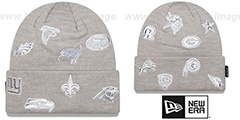 NFL NFC TOTAL LOGO Grey Knit Beanie Hat by New Era