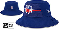 NFL Shield 2023 TRAINING CAMP BUCKET Royal Hat by New Era