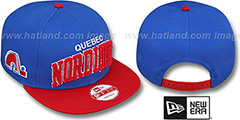 Nordiques CHENILLE-ARCH SNAPBACK Blue-Red Hat by New Era