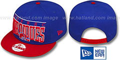 Nordiques LE-ARCH SNAPBACK Royal-Red Hat by New Era