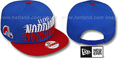 Nordiques SAILTIP SNAPBACK Blue-Red Hat by New Era