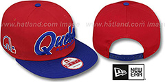 Nordiques SNAP-IT-BACK SNAPBACK Red-Royal Hat by New Era