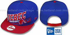 Nordiques STILL ANGLIN SNAPBACK Royal-Red Hat by New Era