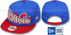 Nordiques STOKED SNAPBACK Blue-Red Hat by New Era