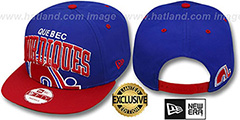 Nordiques SUPER-LOGO ARCH SNAPBACK Royal-Red Hat by New Era