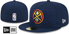 Nuggets 2023 NBA DRAFT Navy Fitted Hat by New Era