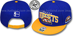 Nuggets 2T BLOCKSHED SNAPBACK Adjustable Hat by Twins 47 Brand