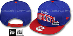 Nuggets CHENILLE-ARCH SNAPBACK Royal-Red Hat by New Era