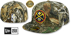 Nuggets NBA TEAM-BASIC Realtree Camo Fitted Hat by New Era