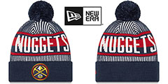 Nuggets STRIPED Knit Beanie Hat by New Era