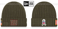 NY Giants 2017 SALUTE-TO-SERVICE Knit Beanie Hat by New Era