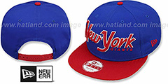 NY Giants SNAP-IT-BACK SNAPBACK Royal-Red Hat by New Era