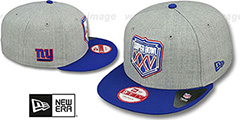 NY Giants SUPER BOWL XXV SNAPBACK Grey-Royal Hat by New Era