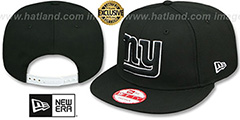 NY Giants TEAM-BASIC SNAPBACK Black-White Hat by New Era