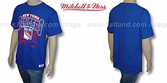 NY Rangers EARTHQUAKE Royal T-Shirt by Mitchell and Ness