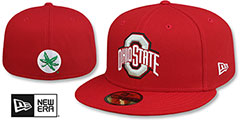 Ohio State NCAA TEAM-BASIC Red Fitted Hat by New Era