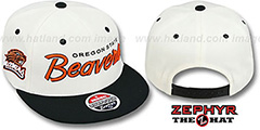 Oregon State 2T HEADLINER SNAPBACK White-Black Hat by Zephyr