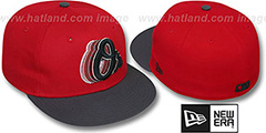 Orioles 2T ALT SCRIBBLE FADE Red-Grey Fitted Hat by New Era