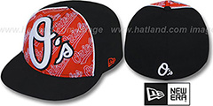 Orioles ANGLEBAR Black-Orange Fitted Hat by New Era