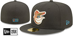 Orioles COLOR PACK MULTI Charcoal Fitted Hat by New Era