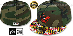 Orioles COOP MARYLAND-FLAG Army Camo Fitted Hat by New Era