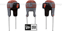 Orioles FROSTWORK TRAPPER Orange Knit Hat by New Era