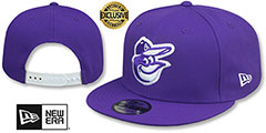 Orioles TEAM-BASIC SNAPBACK Purple-White Hat by New Era