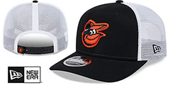 Orioles TRUCKER STRETCH-SNAP Black-White Hat by New Era