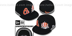 Orioles TWO-BIT Black-White Fitted Hat by New Era