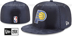 Pacers 2017 ONCOURT DRAFT Navy Fitted Hat by New Era