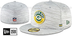 Packers 2020 ONFIELD STADIUM Heather Grey Fitted Hat by New Era