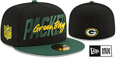 Packers 2022 NFL DRAFT Black-Green Fitted Hat by New Era