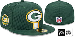 Packers 2024 NFL SIDELINE Green Fitted Hat by New Era