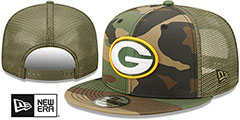 Packers ARMY CAMO TRUCKER Hat by New Era