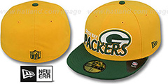 Packers NFL-TIGHT Gold-Green Fitted Hat by New Era