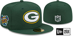 Packers SUPER BOWL XXXI SIDE-PATCH Green Fitted Hat by New Era