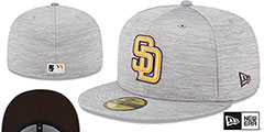 Padres 2023 CLUBHOUSE Heather Grey Fitted Hat by New Era