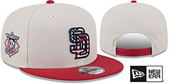 Padres 2024 JULY 4TH STARS N STRIPES SNAPBACK Hat by New Era