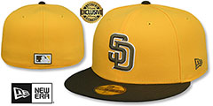 Padres COOPERPACK Gold-Brown Fitted Hat by New Era