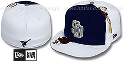 Padres ORLANTIC-3 Navy-White Fitted Hat by New Era