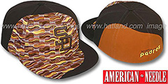 Padres SWEATER SWIRL Brown Hat by American Needle