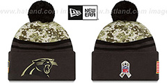 Panthers 2016 SALUTE-TO-SERVICE Knit Beanie Hat by New Era