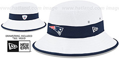 Patriots 2015 NFL TRAINING BUCKET White Hat by New Era