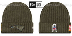 Patriots 2017 SALUTE-TO-SERVICE Knit Beanie Hat by New Era